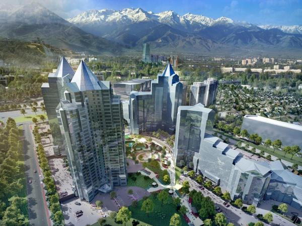 1 комнатная стильная новая в центре города, Забронировать  Алматы Казахстан