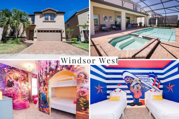 Lakeview 8BR Pool Spa Themed Rooms-Windsor West, Забронировать  Киссимми Диснейуорлд Орландо