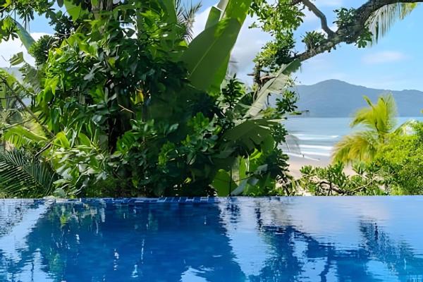 Pé na areia, 4 suítes, canto nobre Camburi, 预订  圣塞巴斯蒂昂 Sao Sebastiao Coast