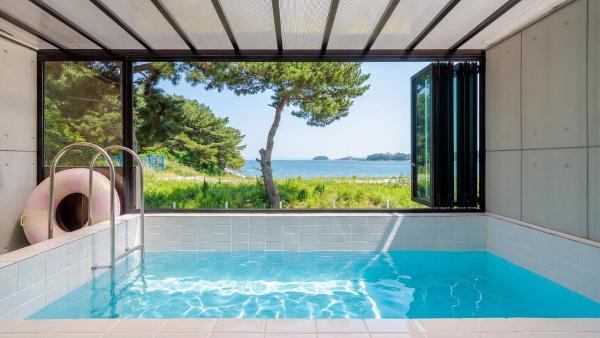 Taean Badameong Pet Pool Villa, Забронировать  Отели провинции Чхунчхон-Намдо с бассейном, Бассейн
