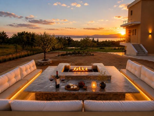Villa Gala Eretria Family Stay with Sea View, Garden & BBQ, Забронировать  Магула Эвбея