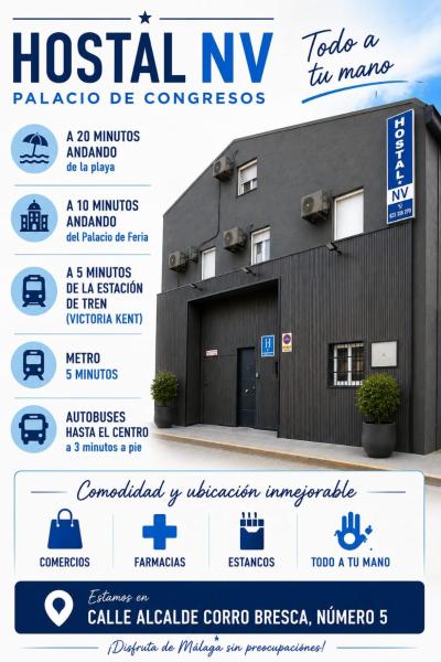 Hostal NV Palacio Congresos, Забронировать  Малага Коста-дель-Соль