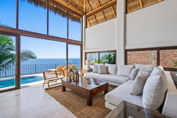 Ocean View Villa Private Pool by Zona Romantica, Забронировать  Пуэрто-Вальярта Халиско