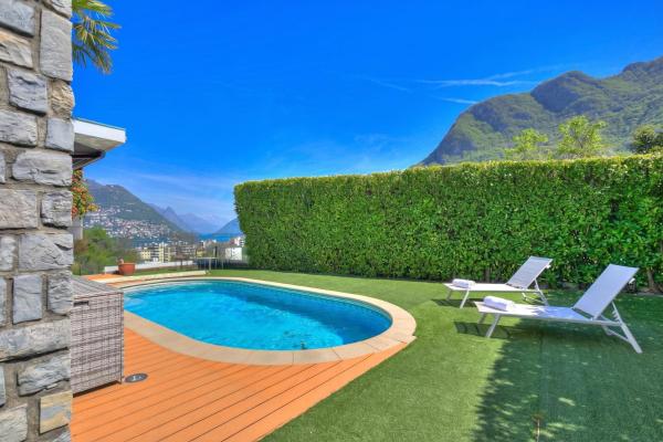 Lugano Lake View Villa with Private Pool