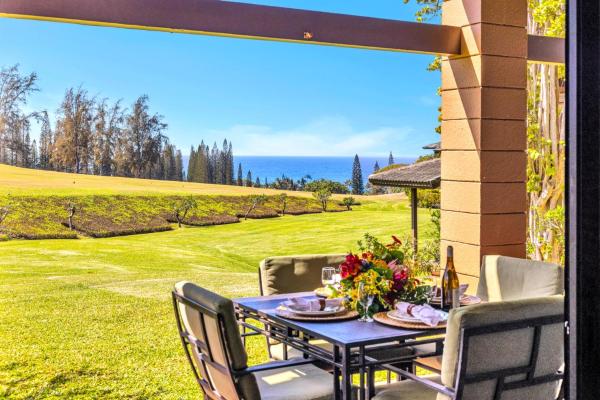 Kapalua Ridge Villas Ocean Views Grass Lawn KBM Resorts 3 Units 5 Bedrooms ML-2513
