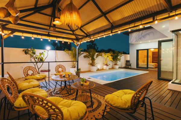 Modern Villa 3BR - Rooftop Bar BBQ - Private Pool, Забронировать  Гран-Бэ Северное побережье Маврикия