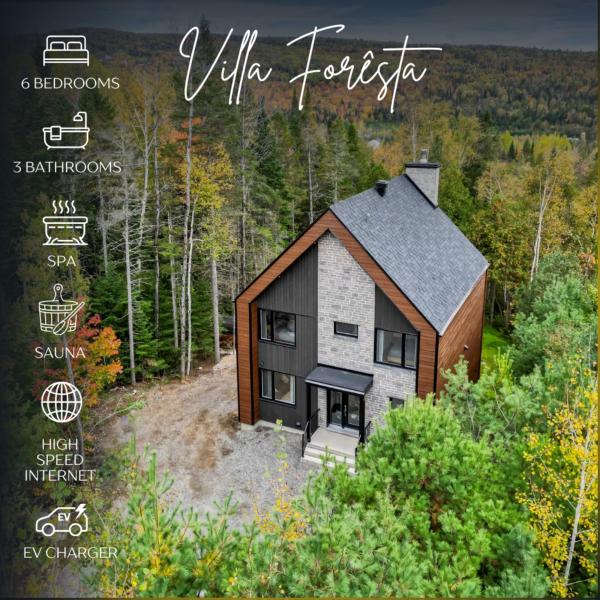 Villa Forêsta Ski, Spa & Sauna, Забронировать  Отели провинции Квебека с парковкой, Парковка