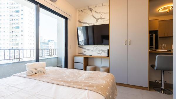 Vista Panorâmica e Moderno Studio I NIK Paulista, Забронировать  Сан-Паулу Бразилия