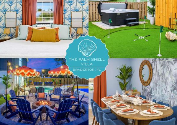 Palm Shell Villa - Pool - Pickleball - Hot Tub, Забронировать  Брейдентон Sarasota Area