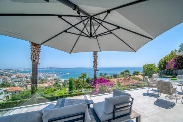CANNES - 2128 Villa sea view, Забронировать  Валлорис Приморские Альпы
