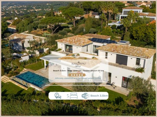 Villa 350m2 - Vue Mer - piscine - Clim - Parking, Забронировать  Сент-Максим Mimosa Road