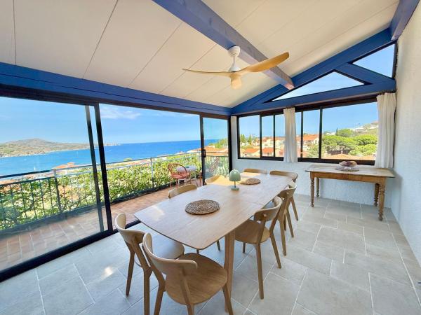 Private Villa - Panoramic Seaview with Private Pool, Забронировать  Отели Баньюль-сюр-Мер с бассейном, Бассейн