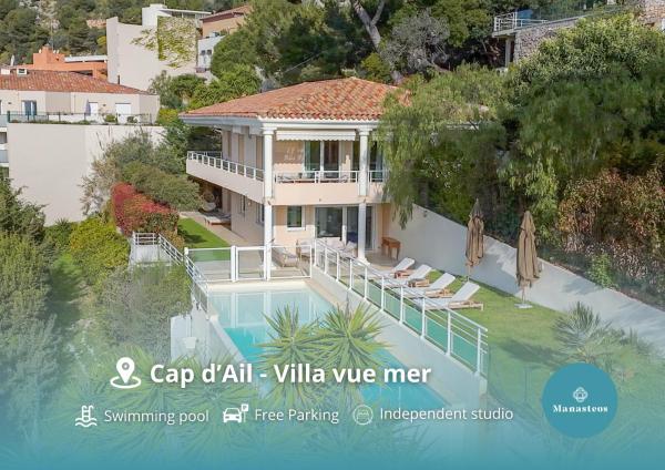 Magnifique Villa vue mer - Piscine - Parkings - DG, Забронировать  Кап-д'Ай Монако и окрестности