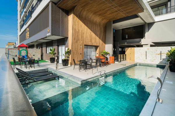 A87 - Areias de Bombas - Apartamento 302 Bl 02 - Praia de Bombas, pertinho do mar - Condomínio com Piscina, Забронировать  Бомбиньяс Санта-Катарина
