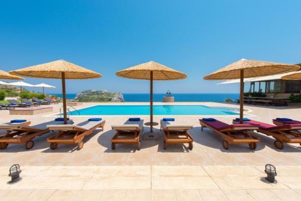 Luxurious sea View Villa Pasithea in Rhodes Greece